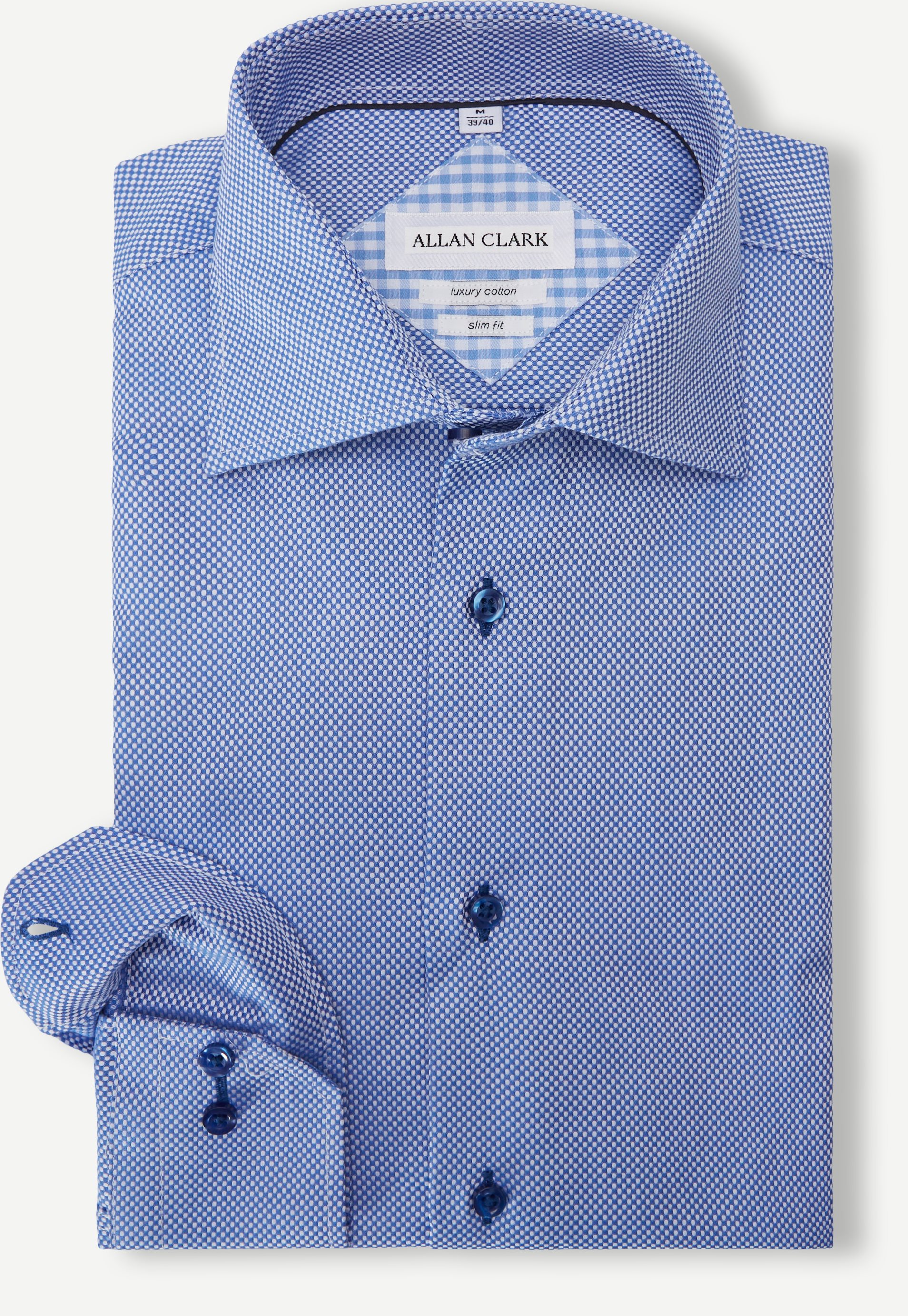Allan Clark Shirts CLOVELLY Blue
